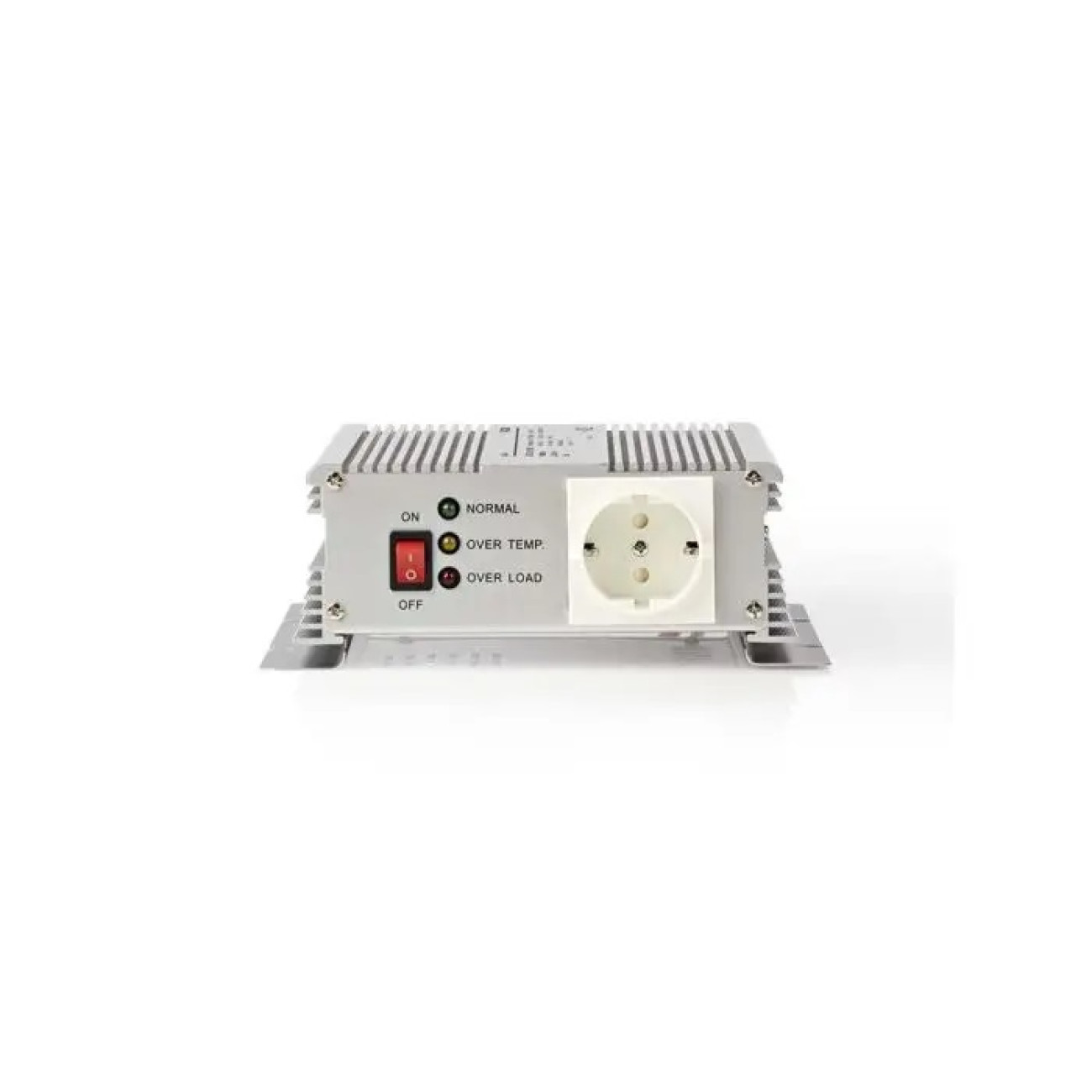 Reducere 20% - Invertor tensiune cu unda sinusoidala modificata Nedis, 24V DC - 230V AC, 600W, 1x Schuko 1 Invertor tensiune cu unda sinusoidala modificata Nedis