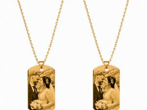 Set 2 Coliere Personalizate Eyes Love Gold cu Aur