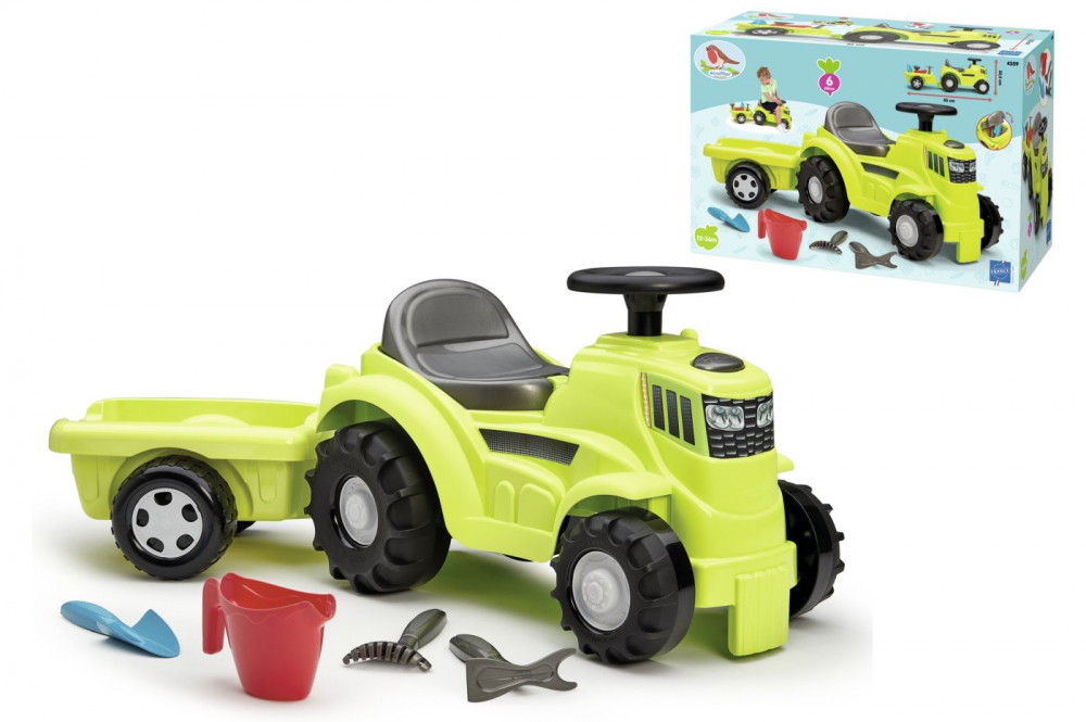 Reducere 46% - ECOIFFIER TRACTOR RIDE ON CU REMORCA 85CM 1 ECOIFFIER TRACTOR RIDE ON CU REMORCA 85CM