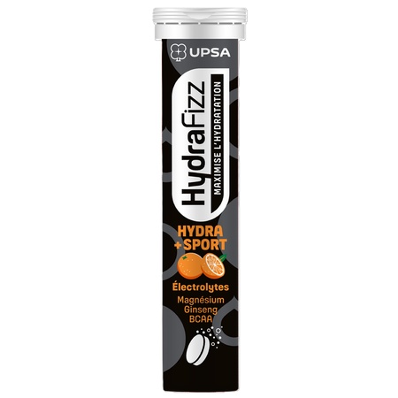 Reducere 6% - Electroliți cu aromă de portocale Hydra Sport Hydrafizz, 16 comprimate efervescente, UPSA 1 Electroliți cu aromă de portocale Hydra Sport Hydrafizz