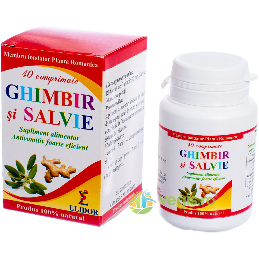 Reducere 30% – Ghimbir si Salvie 40cpr 1 Ghimbir si Salvie 40cpr
