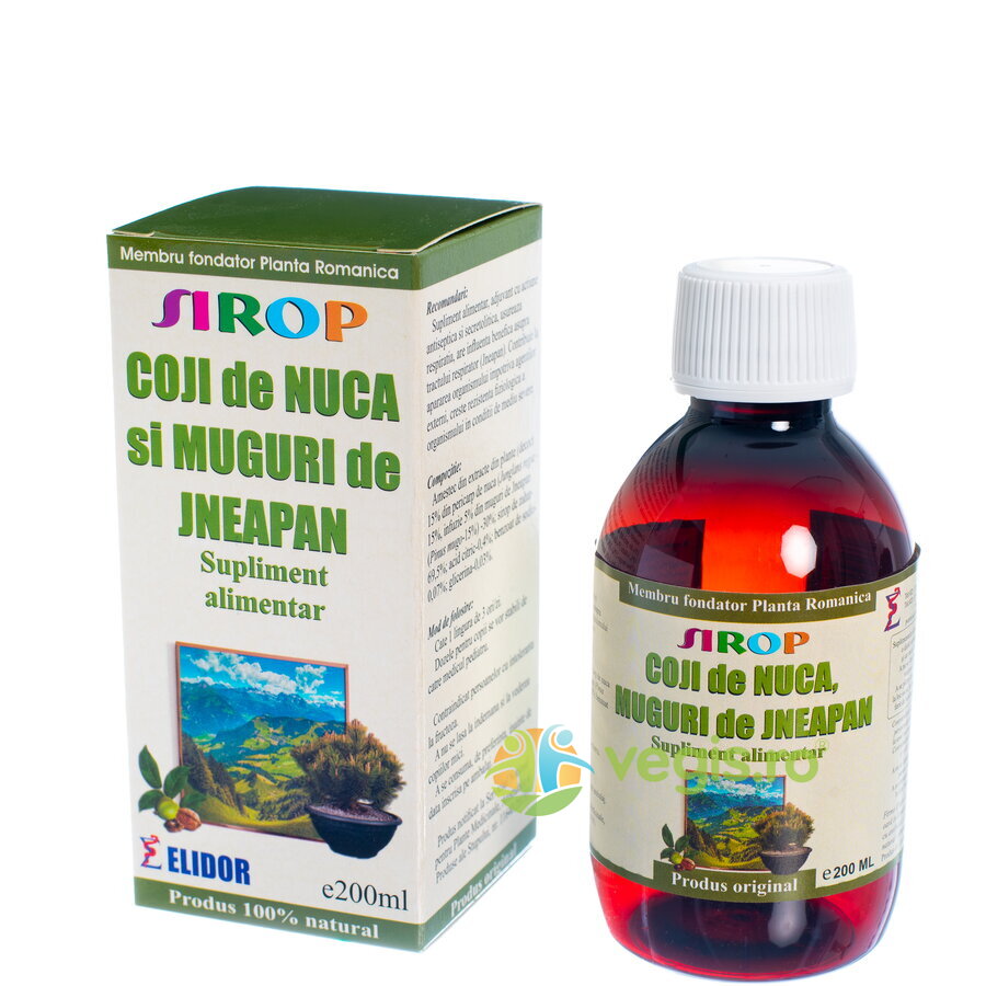 Reducere 30% - Sirop de Coji de Nuca si Jneapan 200ml 1 Sirop de Coji de Nuca si Jneapan 200ml