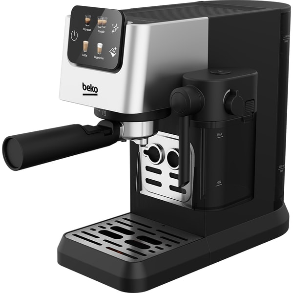 Reducere 28% – Espressor Manual BEKO CEP5304X, 1.1l, 1628W, 15 Bar, Recipient lapte detasabil, Spumare lapte, Negru-Argintiu 1 Espressor Manual BEKO CEP5304X