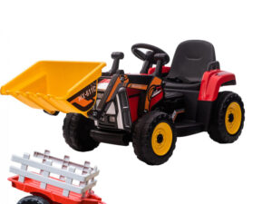 Excavator electric + remorca Kinderauto Farm Traktor 60W 12V RC
