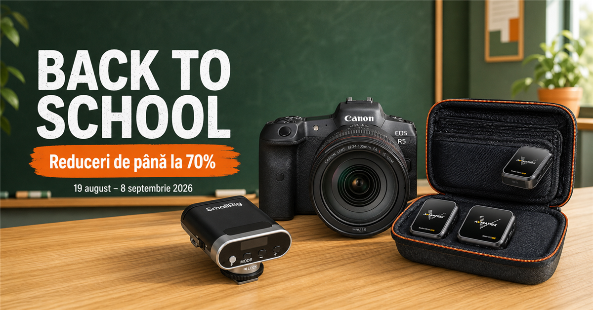 F64 Back to School: reduceri de până la 70% la echipamente foto-video