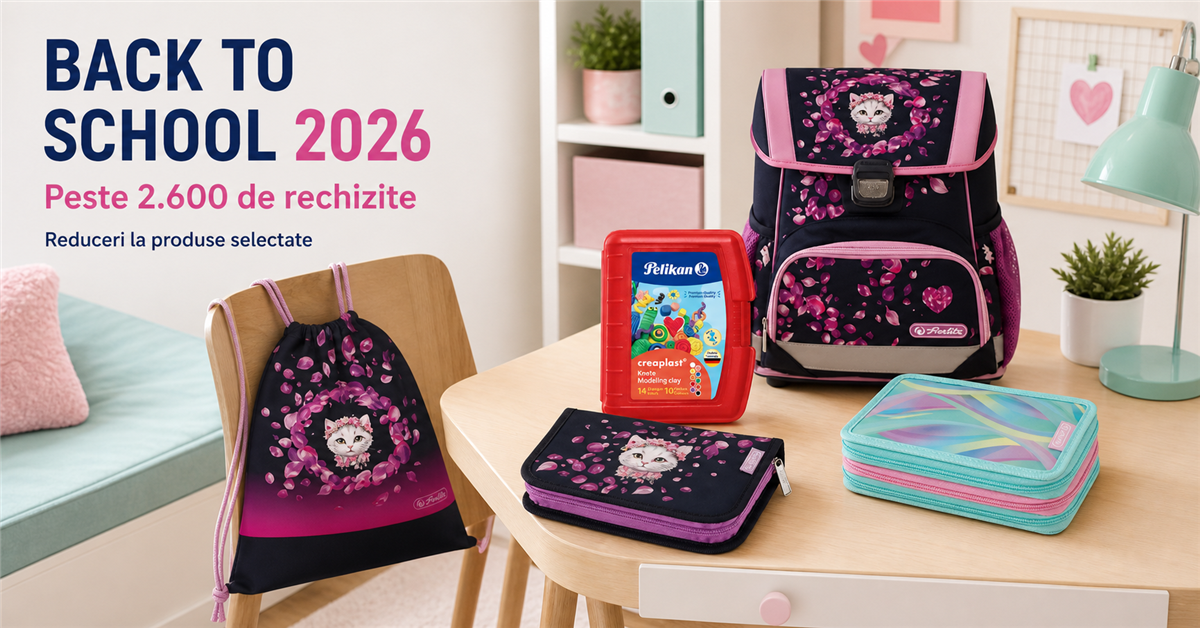 Librarie.net Back to School 2026: peste 2.600 de rechizite