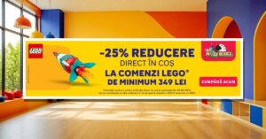 Noriel: promoție LEGO cu 25% reducere la comenzi de minimum 349 lei