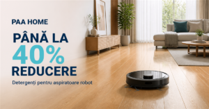 PAA Home – reduceri la detergenți pentru aspiratoare robot