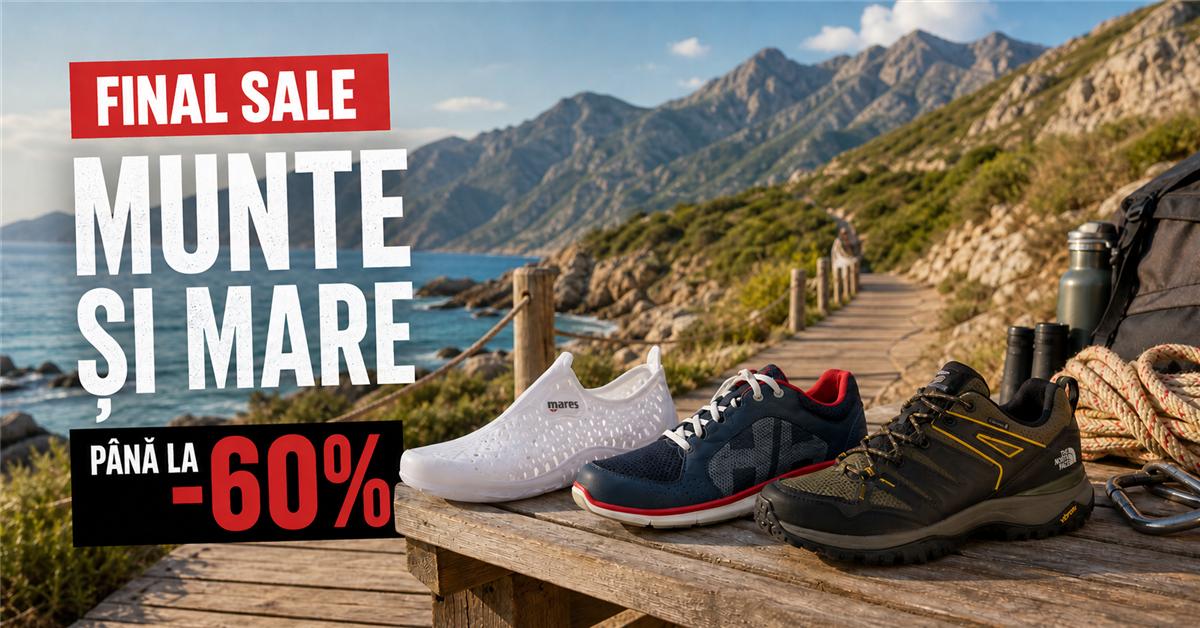SportDepot Final Sale: până la 60% reducere la produse pentru munte și mare