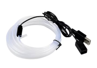 Reducere 60% - Fir neon cu LED 3 metri RGB conectare mufa USB 1 Fir neon cu LED 3 metri RGB conectare mufa USB