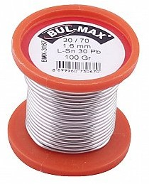 Reducere 68% - Fludor rola 100gr 1.6mm tip Sn30Pb GF-182 1 Fludor rola 100gr 1.6mm tip Sn30Pb GF-182