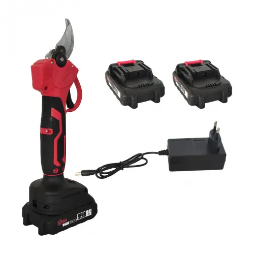 Reducere 22% - Foarfeca cu acumulator , vita de vie si crengi , 21 V , 3 Ah , Rosie 1 Foarfeca cu acumulator