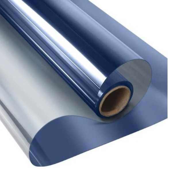 Reducere 65% - Folie Reflexiva protectie Geamuri montare pe interior si protectie solara UV ALBASTRA 45 x 300 cm 1 Folie Reflexiva protectie Geamuri montare pe interior si protectie solara UV ALBASTRA 45 x 300 cm