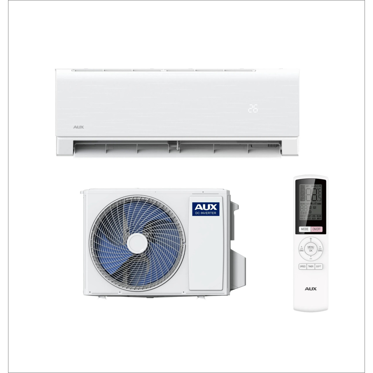Reducere 20% – Aparat aer conditionat AUX C-ICY 18 000 BTU/h, WiFi Inclus, Auto Curatare, Sleep Mode, Auto Diagnoza, iFeel, Functie Anti Bacteriana, -25 grade 2 WiFi Inclus