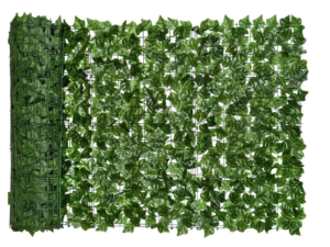 Gard 1m x 3m lungime cu frunze artificiale verde decoractiv