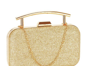 Geanta clutch cu sclipici BYH-8831 06 Auriu