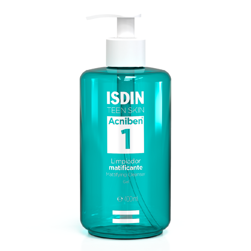 Reducere 40% - Gel de curatare matifiant Acniben, 400 ml, Isdin 1 Gel de curatare matifiant Acniben