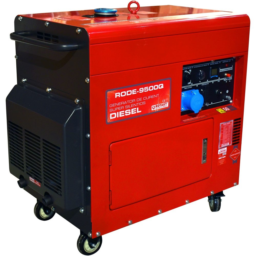 Reducere 17% - Generator DIESEL Rotakt RODE9500Q, (Include ATS Pornire Automată Pană De Curent), AVR, Pornire Electrică 1 Generator DIESEL Rotakt RODE9500Q