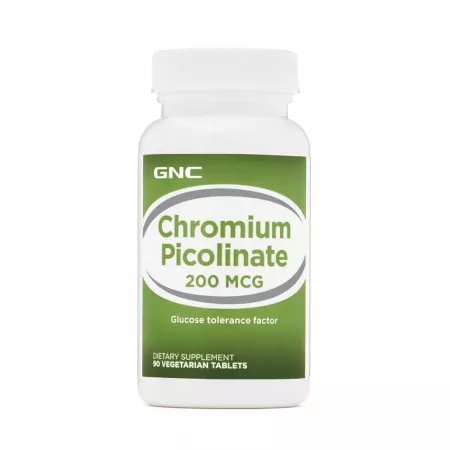 Reducere 10% - GNC Crom Picolinat 200 mcg – 90 Tablete 1 GNC Crom Picolinat 200 mcg – 90 Tablete