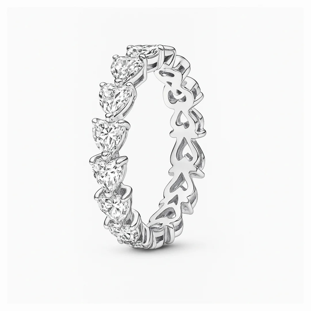 Reducere 42% - Inel Multi White Heart cu Argint 1 Inel Multi White Heart cu Argint