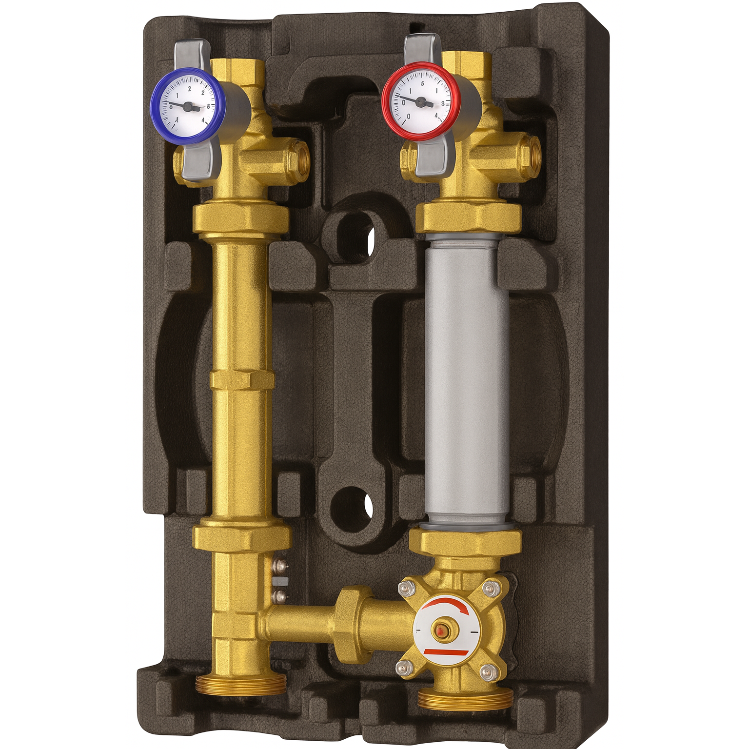 Reducere 15% - Grup de pompare cu vana de amestec sectoriala Giacomini R586RY113, temperatura constanta, eficienta energetica ridicata, 400 mp 1 Grup de pompare cu vana de amestec sectoriala Giacomini R586RY113