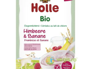 Terci din Lapte de Capra cu Banane si Zmeura pentru Copii +6 Luni fara Gluten Ecologic/Bio 200g