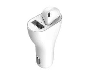 Incarcator Auto cu Casca Bluetooth 2 in 1