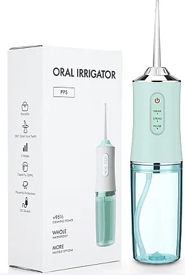 Reducere 56% - Irigator Bucal Portabil PPS Pulse VERDE 1 CAPAT BS 1 Irigator Bucal Portabil PPS Pulse VERDE 1 CAPAT BS