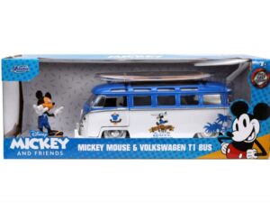 Jada Masina Metalica VW T1 Bus Figurina Mickey Mouse 1:24