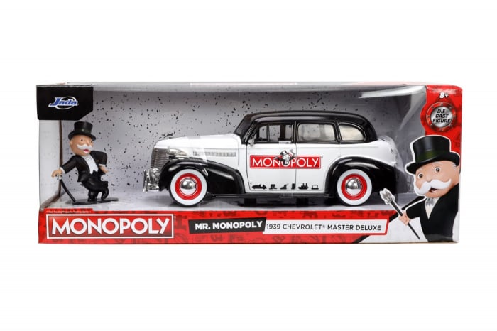 Reducere 46% - Jada Set Masinuta Metalica Chevrolet Master Deluxe 1939 Figurina Mr Monopoly 1 Jada Set Masinuta Metalica Chevrolet Master Deluxe 1939 Figurina Mr Monopoly