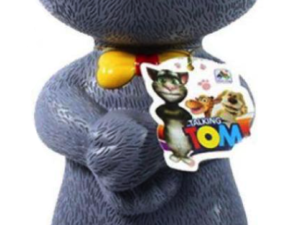 Jucarie Vorbitoare Talking Tom cu Papion GRI Mare