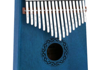 Kalimba 101 Instrument muzical ALBASTRU din lemn 17 note
