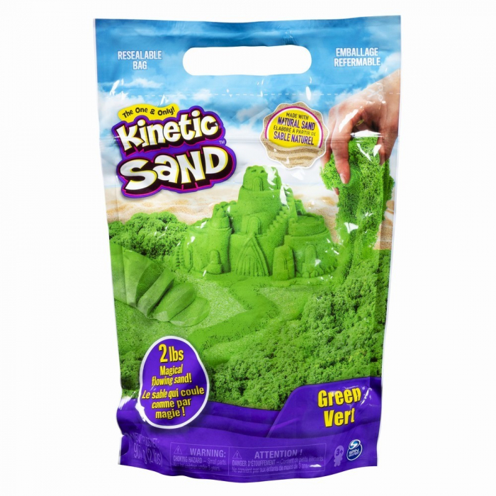 Reducere 33% – Kinetic sand 900grame verde 1 Kinetic sand 900grame verde