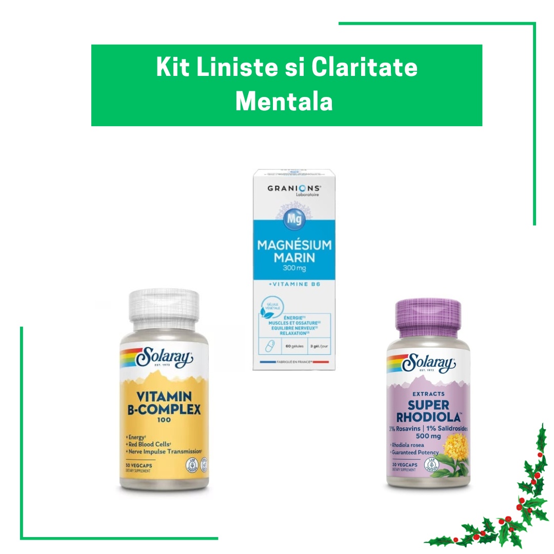 Reducere 13% - Kit Liniste si Claritate Mentala – Suport in Perioade Aglomerate 1 Kit Liniste si Claritate Mentala – Suport in Perioade Aglomerate