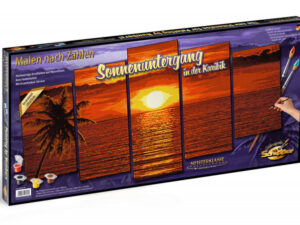 Kit Pictura pe Numere Schipper Apus in Caraibe