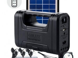 Kit solar GD-Lite 1 dotat cu dispozitive USB cu 3 becuri LED + acumulator de mare capacitate