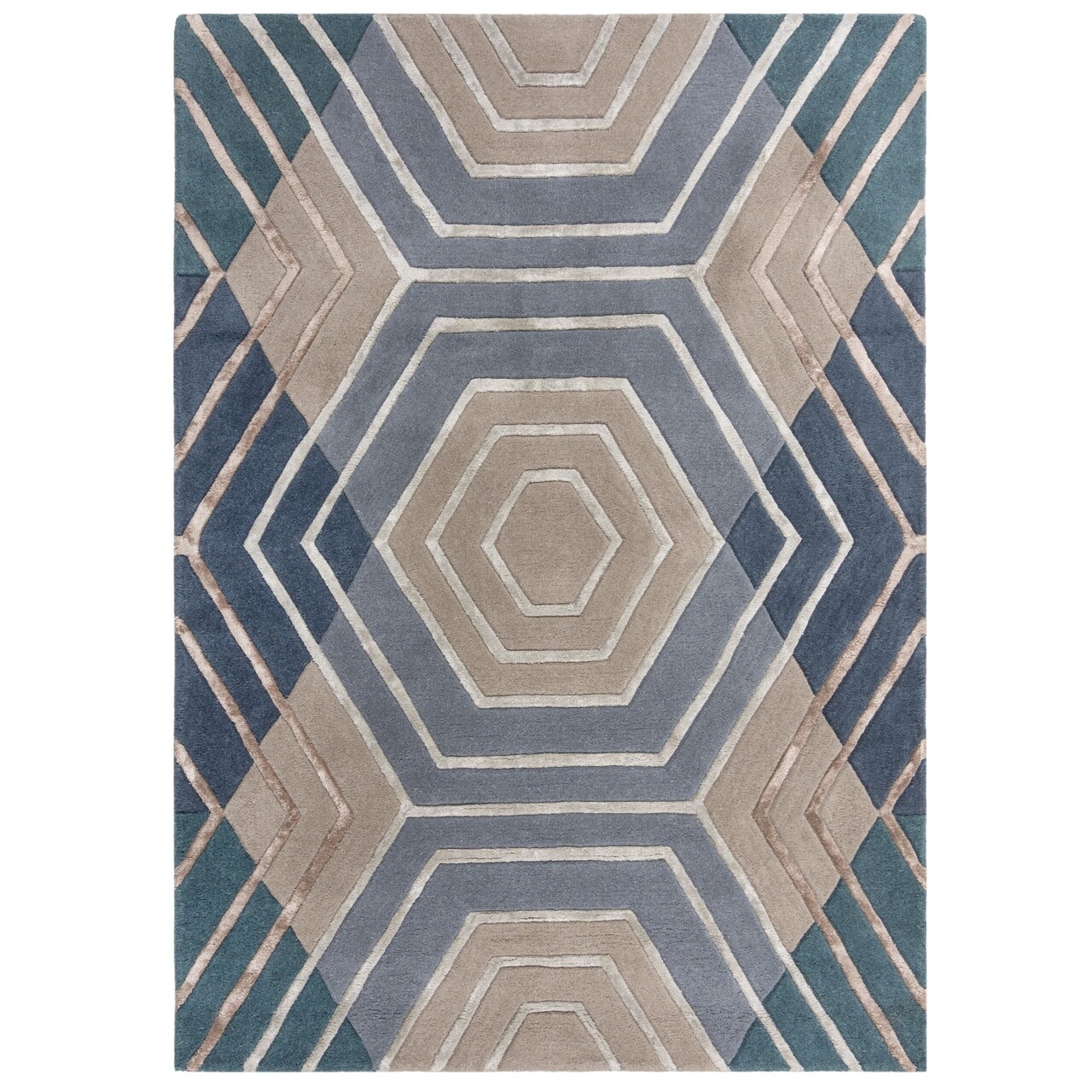 Reducere 65% - Covor, Flair Rugs, Architect Harlow Denim, 160 x 230 cm, lana/viscoza, multicolor 2 Flair Rugs