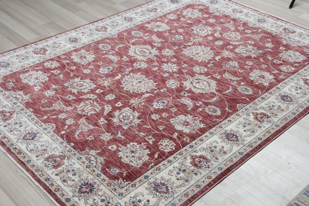 Reducere 46% - Covor rezistent Eko, ALT 05 - Red, Ivory, 100% poliester, 80 x 150 cm 2 ALT 05 - Red