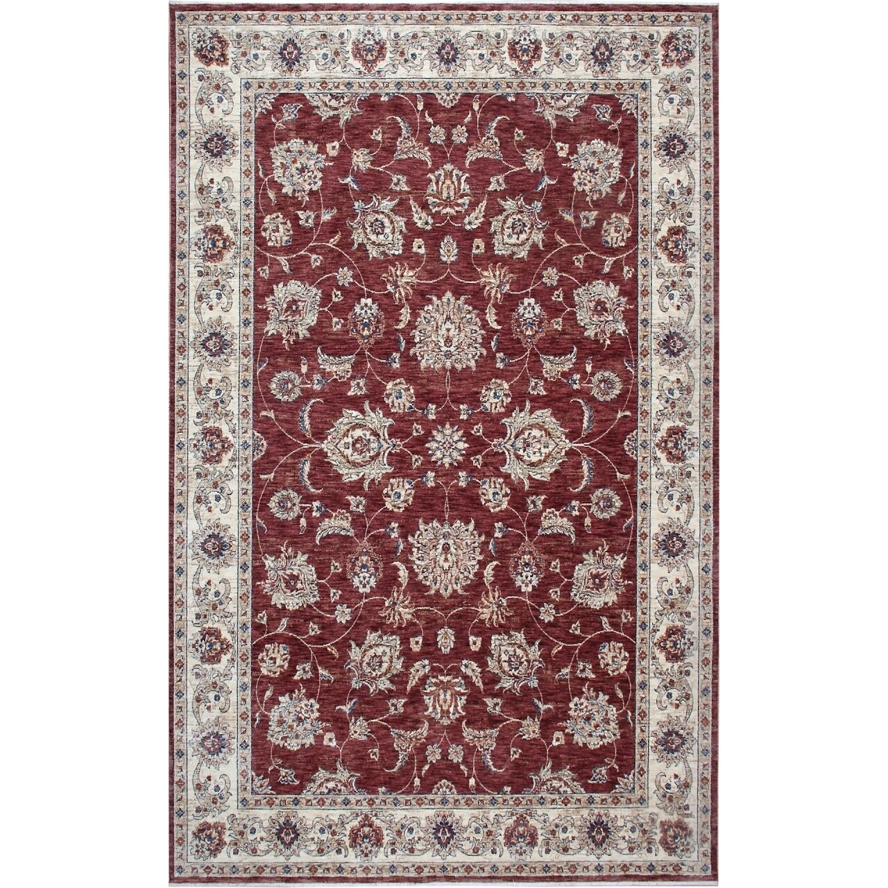 Reducere 46% - Covor rezistent Eko, ALT 05 - Red, Ivory, 100% poliester, 80 x 150 cm 1 Covor rezistent Eko