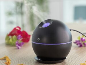 Mini umidificator cu difuzor de arome Black InnovaGoods