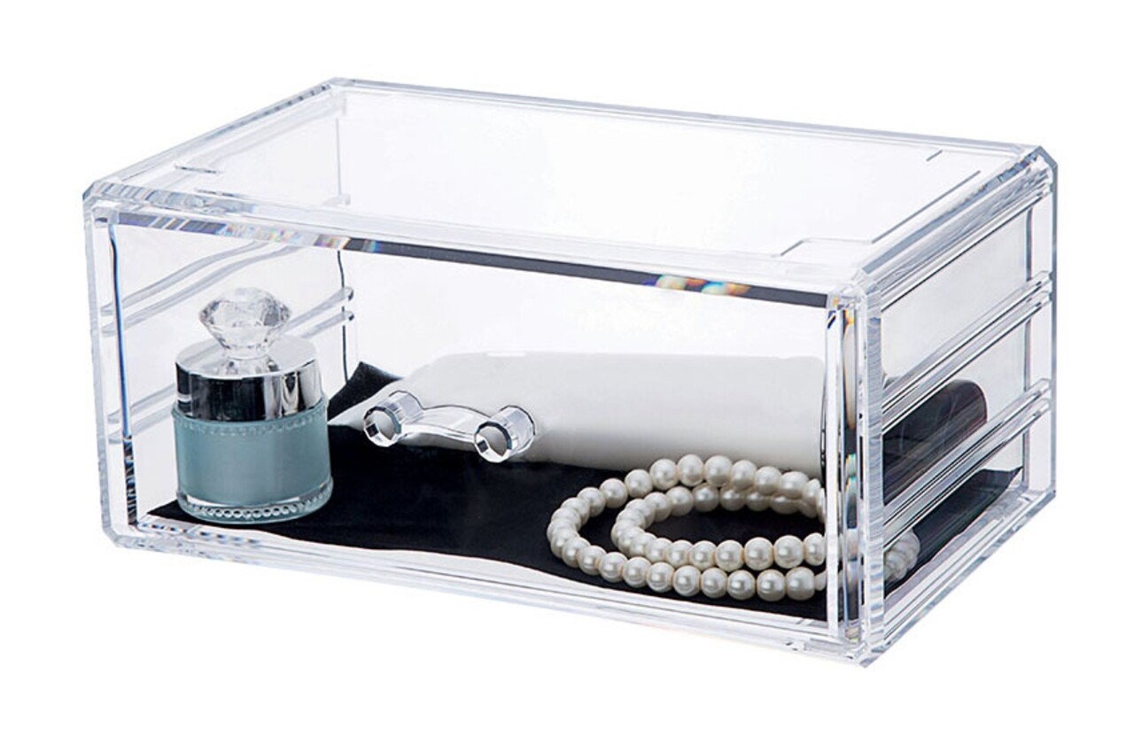 Reducere 63% - Organizator pentru bijuterii Stakable, Compactor, 1 compartiment, transparent 1 Organizator pentru bijuterii Stakable