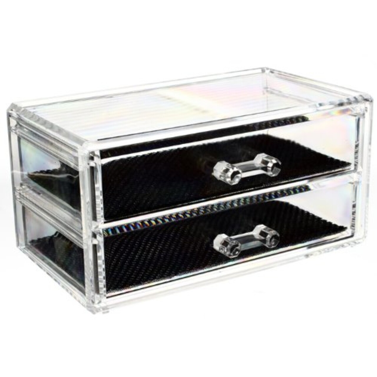 Reducere 62% - Organizator pentru cosmetice cu 2 sertare Compactor, 18.5x10x9 cm 1 Organizator pentru cosmetice cu 2 sertare Compactor