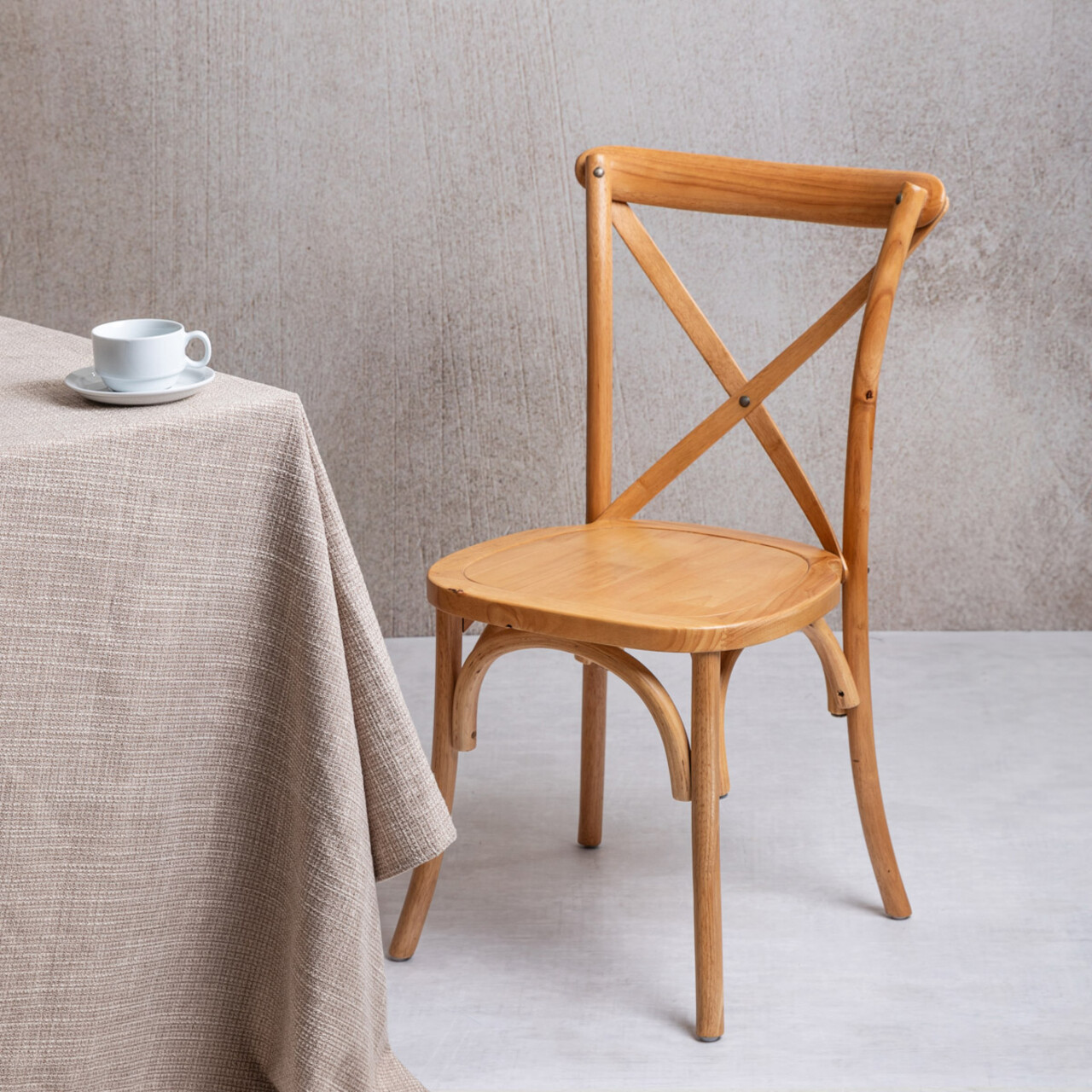 Reducere 47% - Scaun Loseli, Homla, 52x48x88 cm, lemn, natur 1 Scaun Loseli