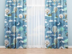 Set 2 draperii Wolf