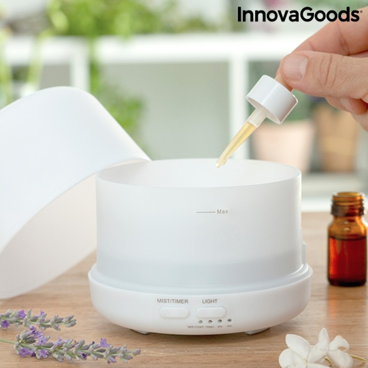 Reducere 38% - Umidificator cu difuzor de aroma cu LED RGB Steloured InnovaGoods 2 Reducere 38% - Umidificator cu difuzor de aroma cu LED RGB Steloured InnovaGoods - imagine 2