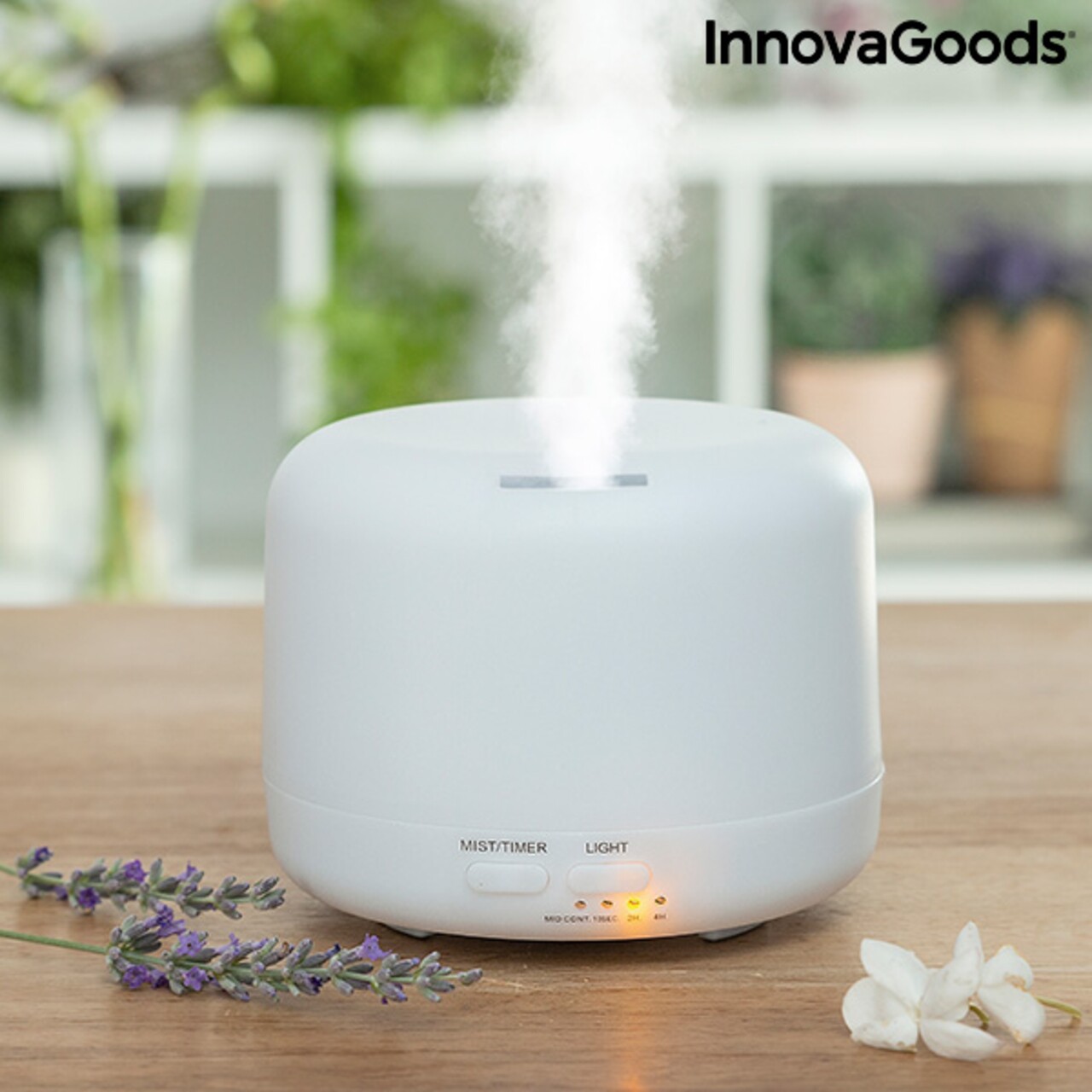 Reducere 38% - Umidificator cu difuzor de aroma cu LED RGB Steloured InnovaGoods 1 Umidificator cu difuzor de aroma cu LED RGB Steloured InnovaGoods