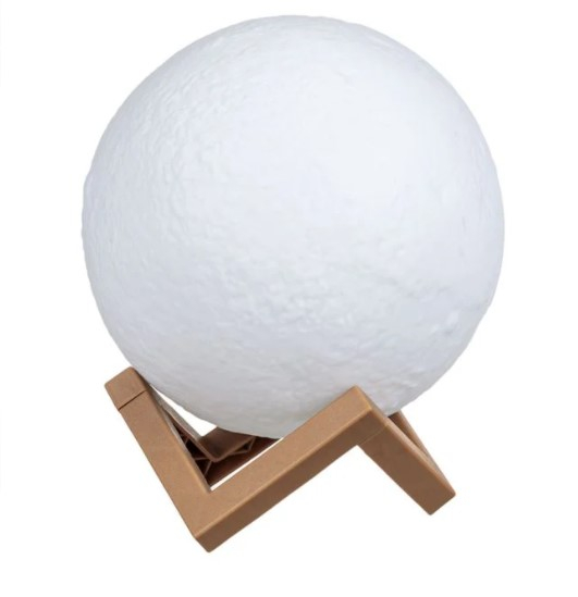 Reducere 27% - Lampa de veghe Luna cu suport din plastic, 12 cm 1 Lampa de veghe Luna cu suport din plastic