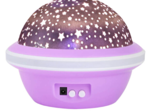 Lampa de veghe rotativa cu proiectie de stele si luna model planeta ROZ