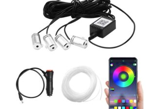 Lumina ambientala LED RGB fibra