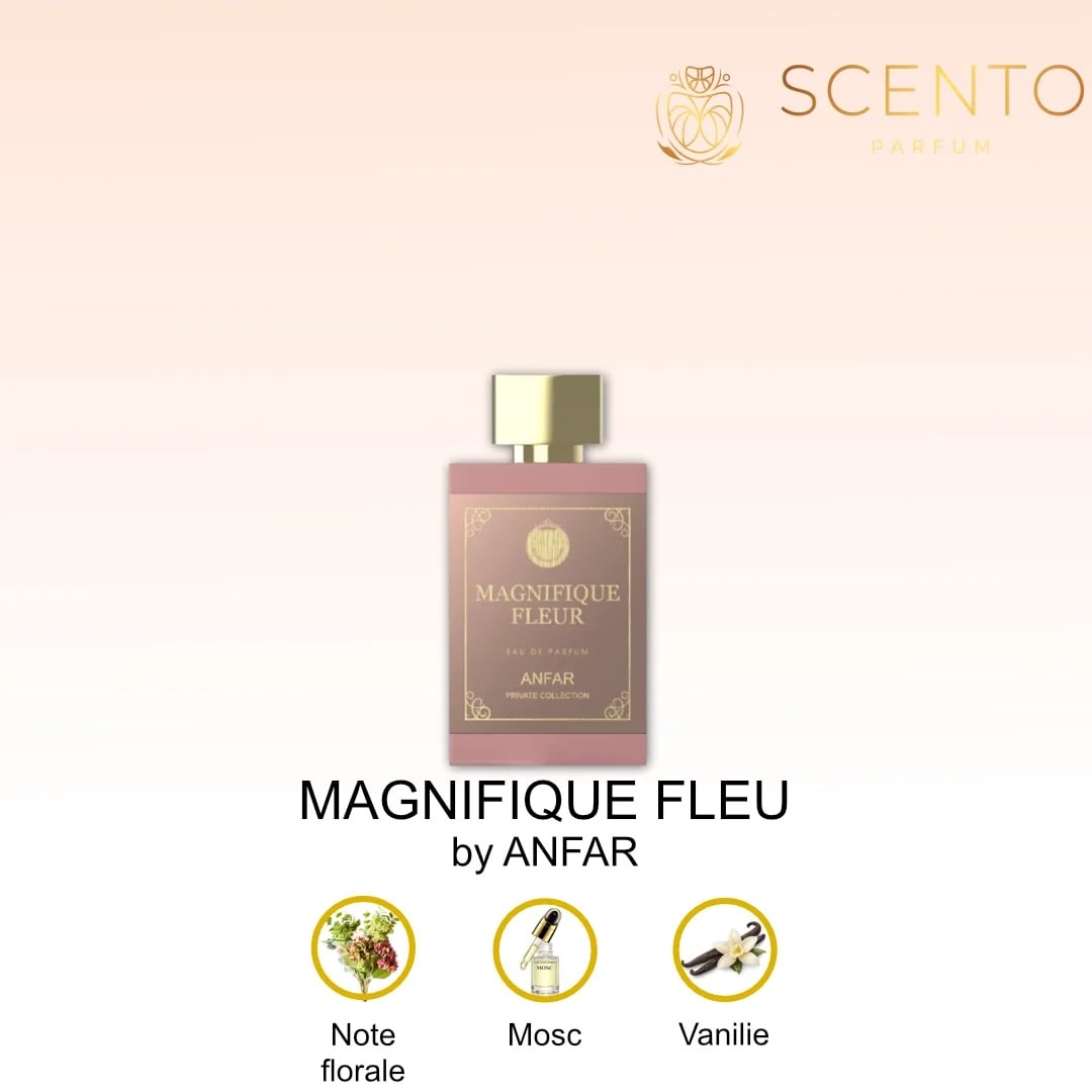 Reducere 67% - MAGNIFIQUE FLEUR by ANFAR, extract de parfum, femei, 50ML - Original Dubai 1 MAGNIFIQUE FLEUR by ANFAR